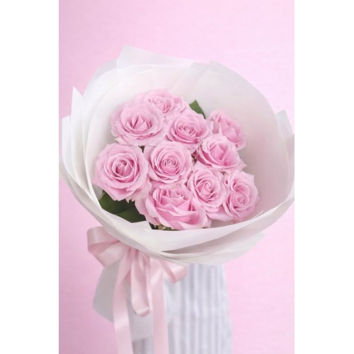 pink elegance 10 gül