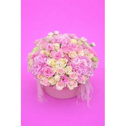 Soft Pink Elegance Flower Box