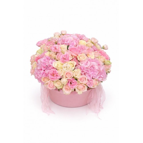 Soft Pink Elegance Flower Box