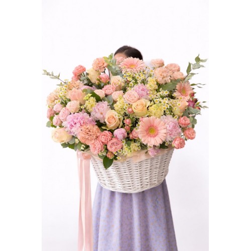 Pastel Garden – Premium Sepet Aranjman